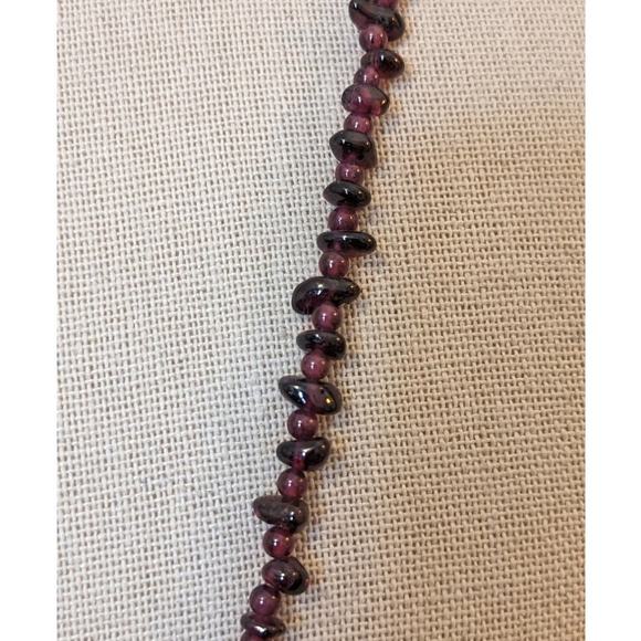 Natural Garnet Chip Bead 34" Necklace - Picture 2 of 5